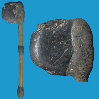 BX06 Rare Hafted Stone Axe Early 20th c.