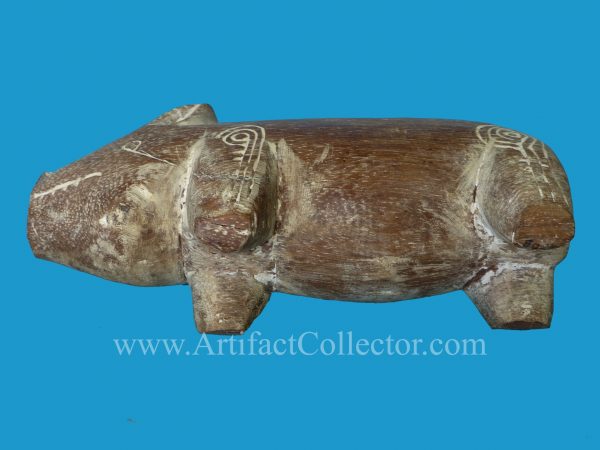 BO22 Solomon Island Massim Carved Pig 1st Half 20th C. - Image 4