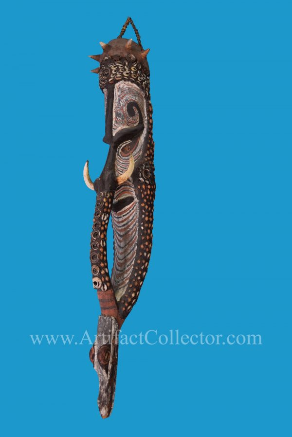 J04 New Guinea Sepik River Spirit Mask - Image 5