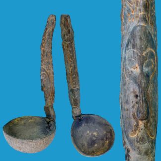 DF10 Wooden Carved Ladle Sepik River New Guinea