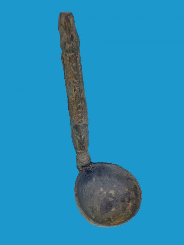 DF10 Wooden Carved Ladle Sepik River New Guinea - Image 2