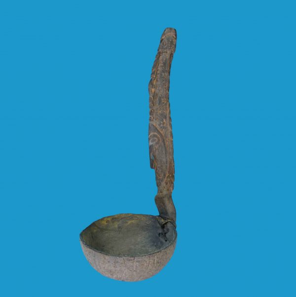 DF10 Wooden Carved Ladle Sepik River New Guinea - Image 6