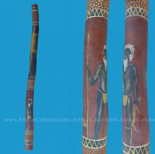 D03 Didgeridoo with Painted Hunter Figure