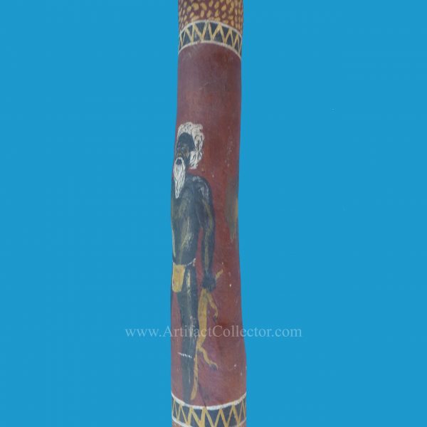 D03 Didgeridoo with Painted Hunter Figure - Image 3