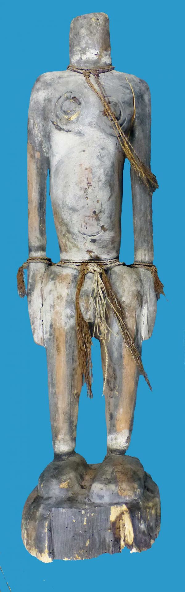 AJ02 Rare Ancestor Figure Sepik River with Removable Head - Image 2