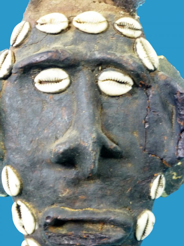 HA17 Scarce Turtle Shell Mask with Human Hair. - Image 2