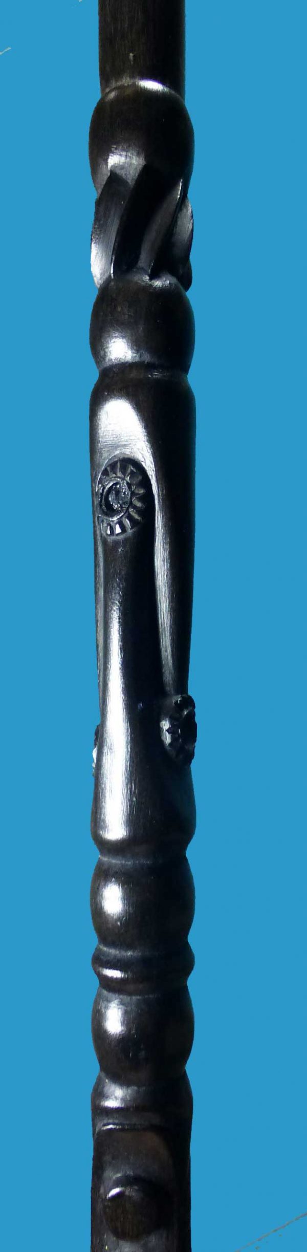 DN19 Ebony Walking Stick Trobriand Islands - Image 3