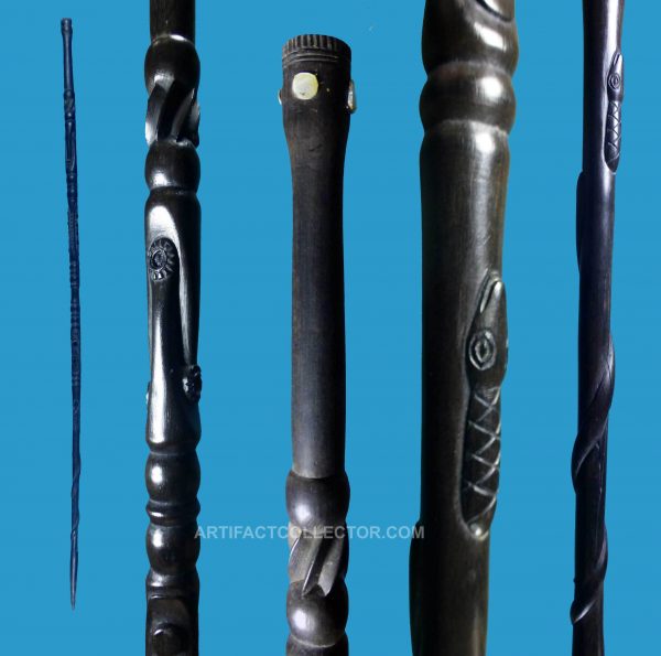 DN19 Ebony Walking Stick Trobriand Islands