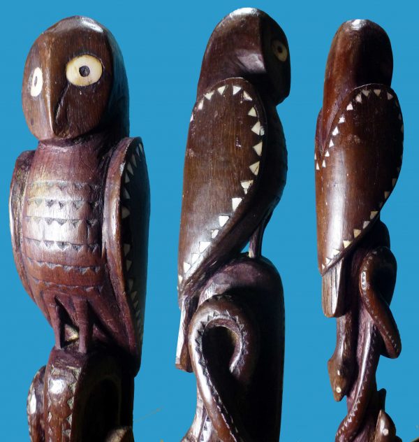 DN21 Superbly Carved Walking Stick Trobriand Islands - Image 2