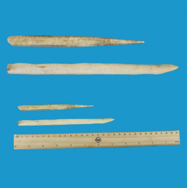 HE07 Pair Rare Aboriginal Pointing Bone collected 1950's Arnhem Land