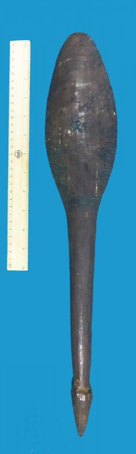BH05 Eastern Australia Aboriginal Throwing Club Totemic Symbols - Image 8