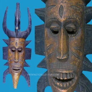 AA15 African Mask Senufo from Cote d'Ivoire Ivory Coast of Africa