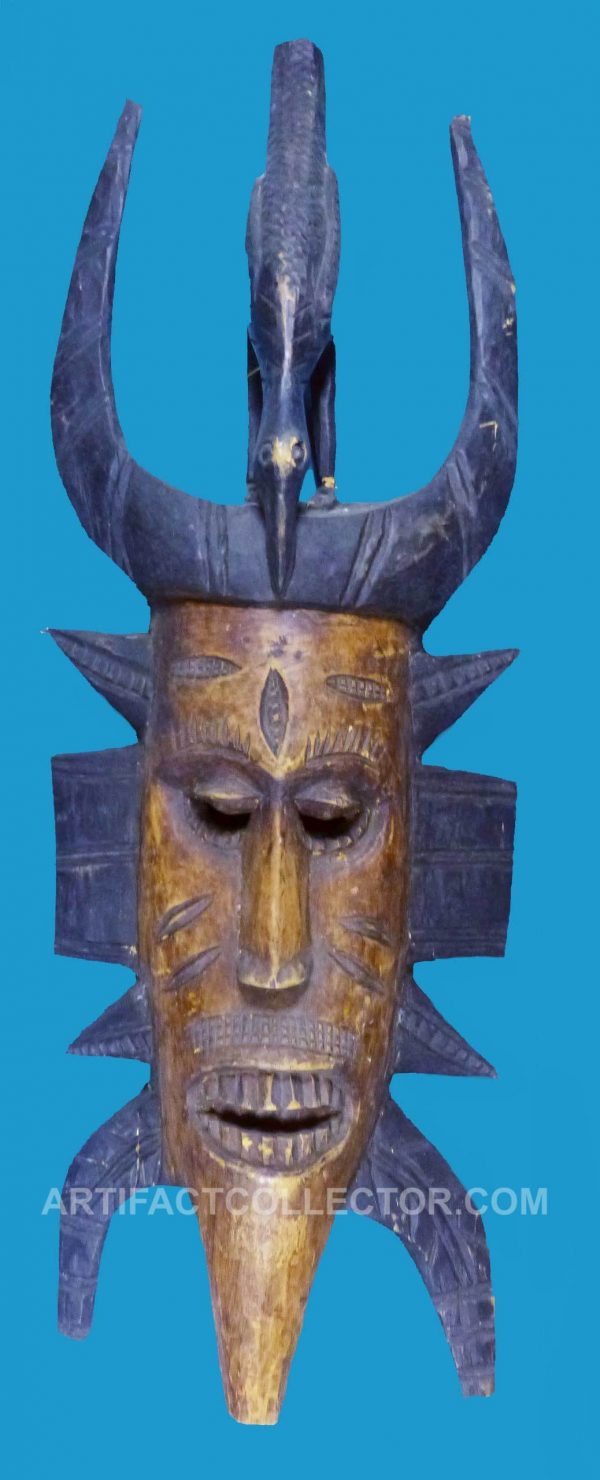 AA15 African Mask Senufo from Cote d'Ivoire Ivory Coast of Africa - Image 2