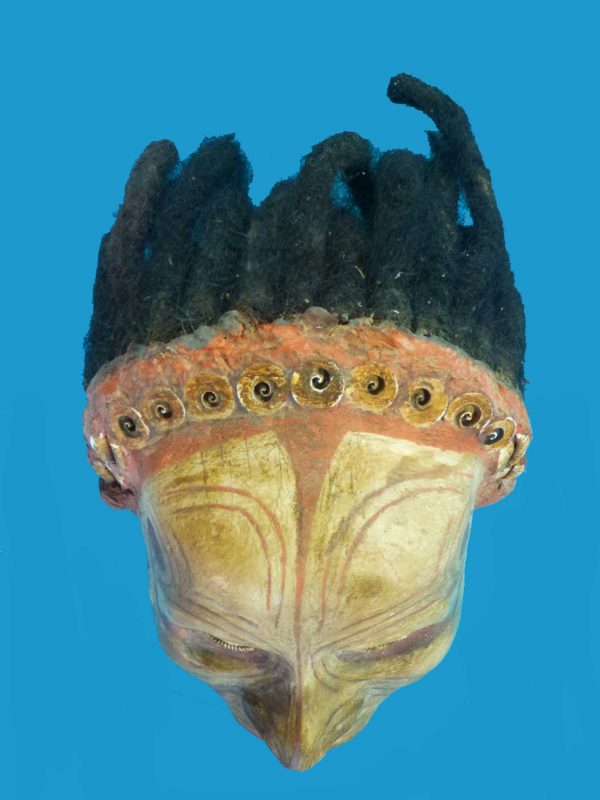 aDT07 Skull Iatmul Overmodelled East Sepik Province Human Hair see similar South Australia & British Museums - Image 8