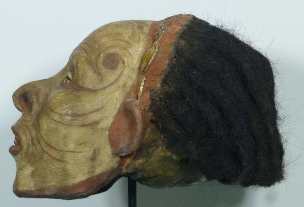 aDT07 Skull Iatmul Overmodelled East Sepik Province Human Hair see similar South Australia & British Museums - Image 11