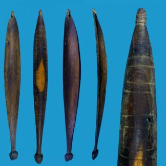 AZ09 Woomera Aboriginal Spear Thrower Etched Patterning.