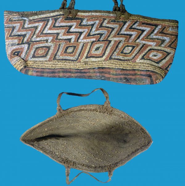 BB18 Large Woven Bag Papua New Guinea Natural Ochres.