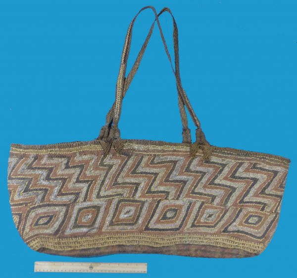 BB18 Large Woven Bag Papua New Guinea Natural Ochres. - Image 5