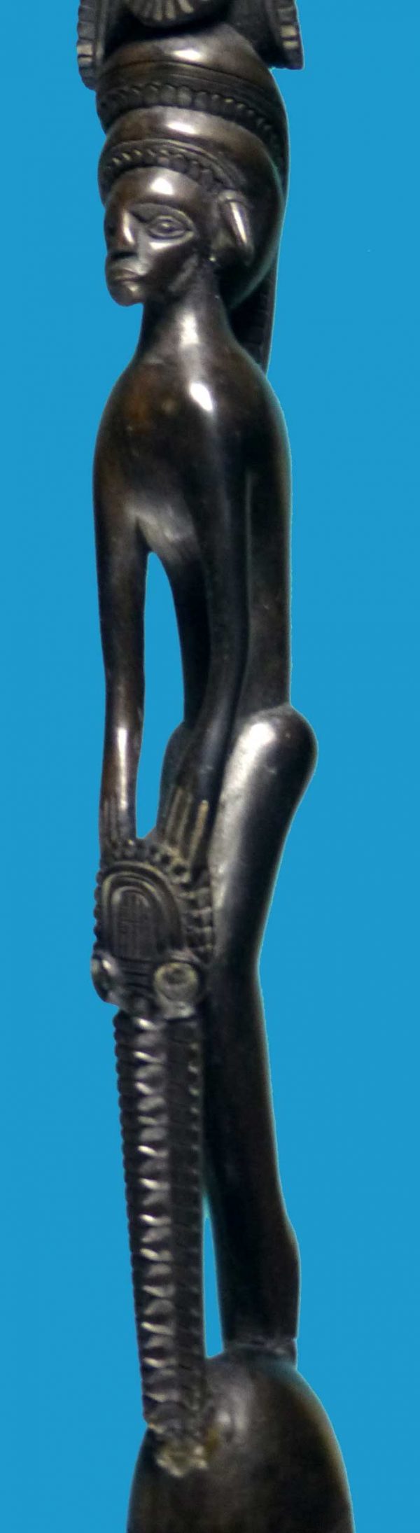 DC07 Superb Trobriand Islands Carved Ebony Figure c1962 - Image 3