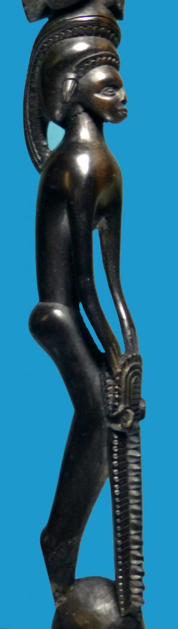 DC07 Superb Trobriand Islands Carved Ebony Figure c1962 - Image 5