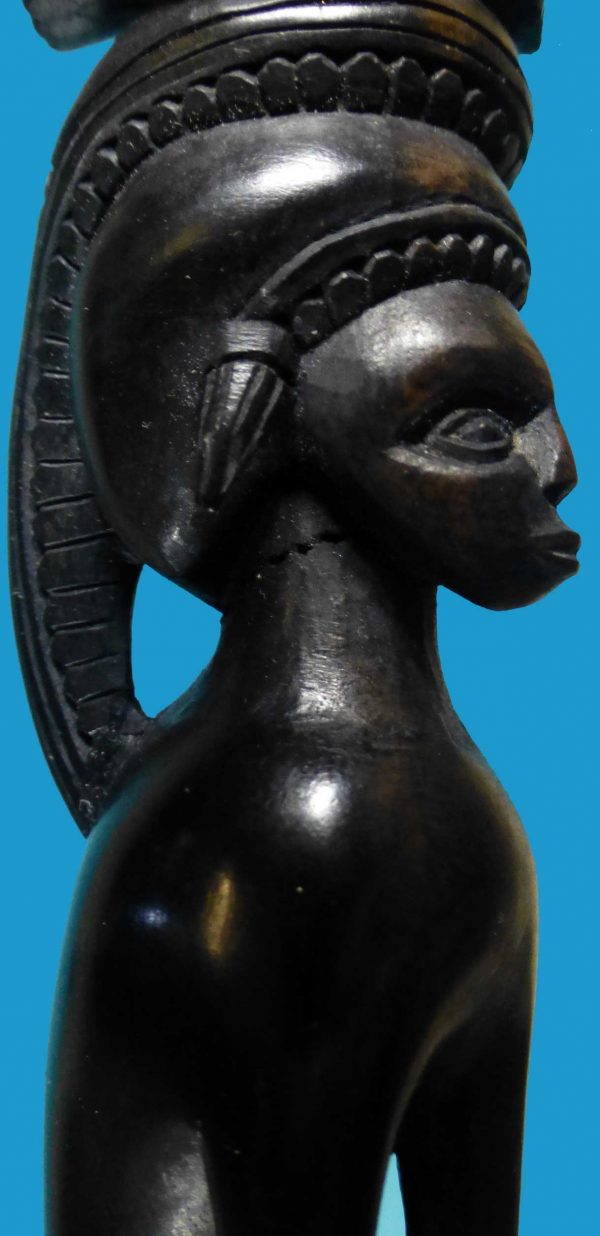 DC07 Superb Trobriand Islands Carved Ebony Figure c1962 - Image 6