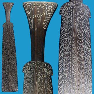DM23 Trobriand Island Sword Club Brilliant Carving