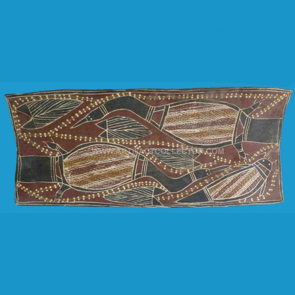 N18 Important Bark Painting by Bob Bilinyarra Milingimbi Island c1960