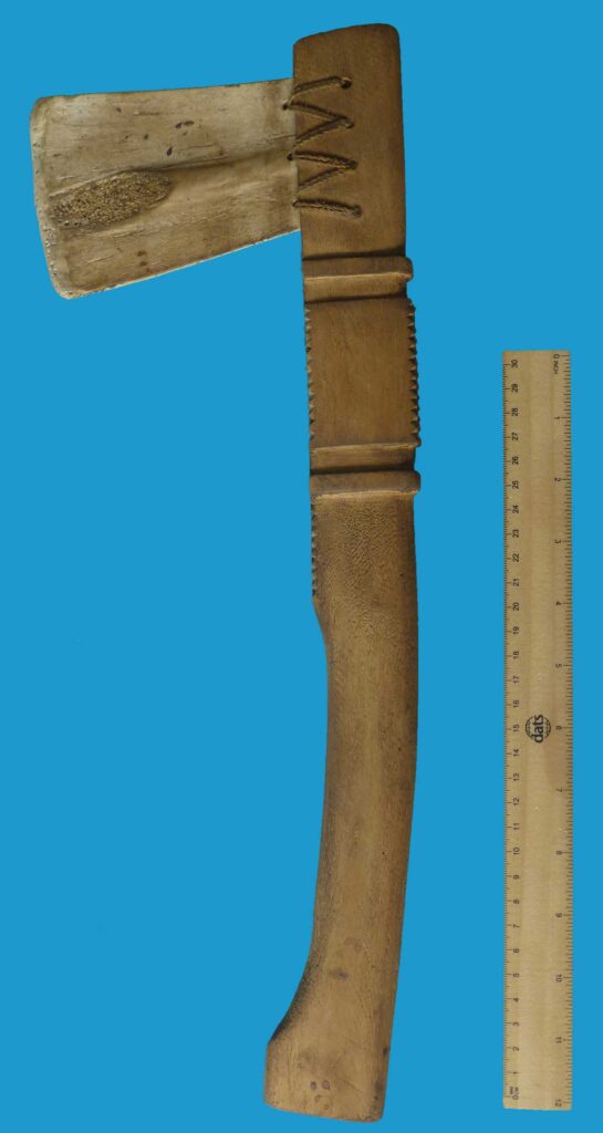 HG19 Axe Bougainville Island Rare Turtle Shell Blade - Image 7