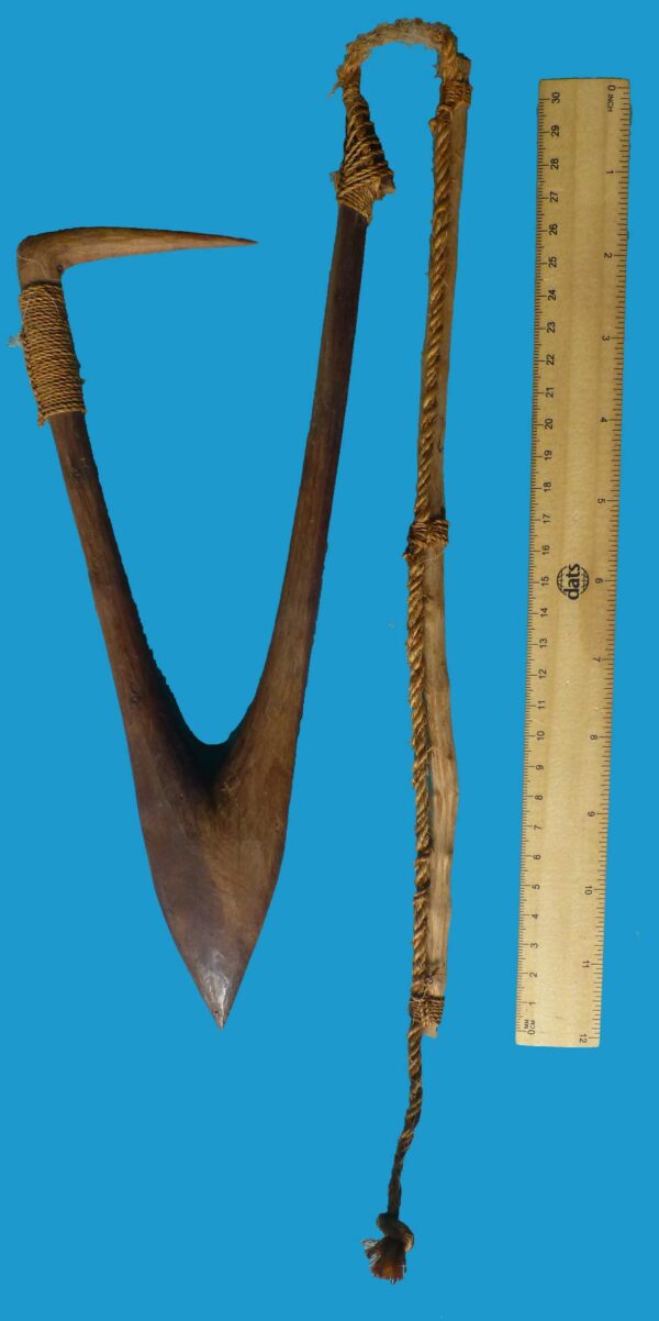 HG21 Wooden Shark Hook Mortlock Island - Image 7